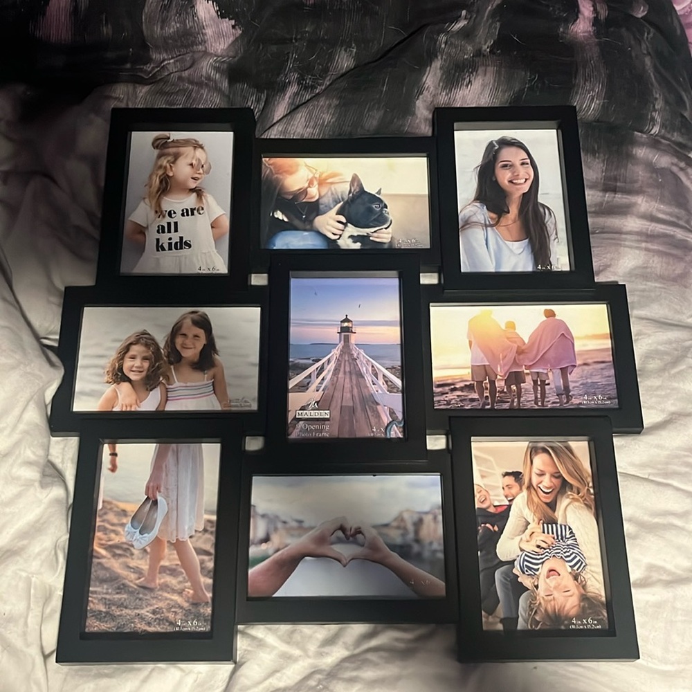 9 opening photo frame